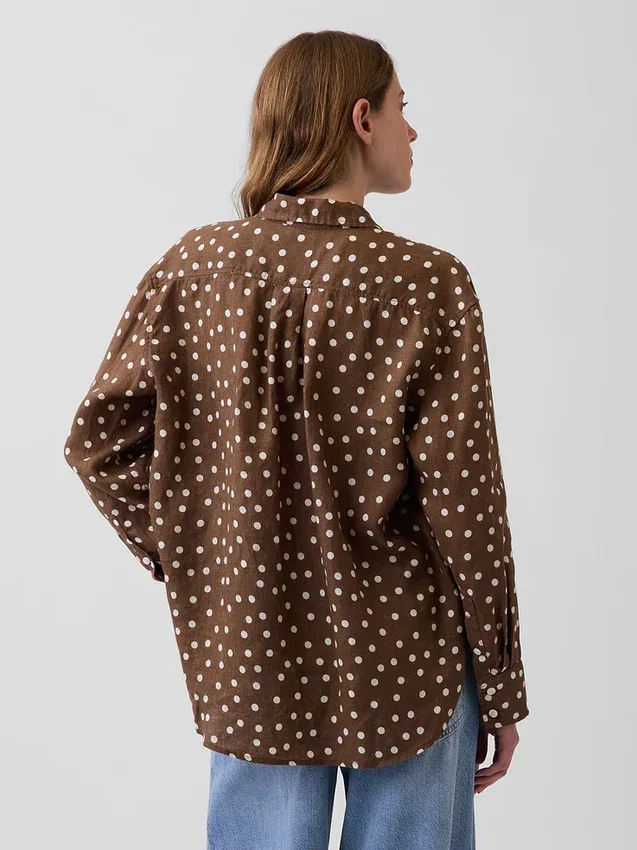 Chemise oversize 100 % lin