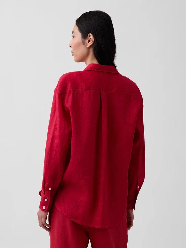 Chemise oversize 100 % lin