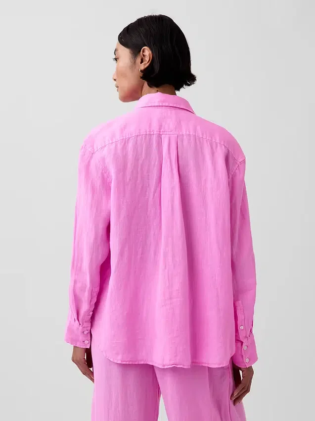 Chemise oversize 100 % lin
