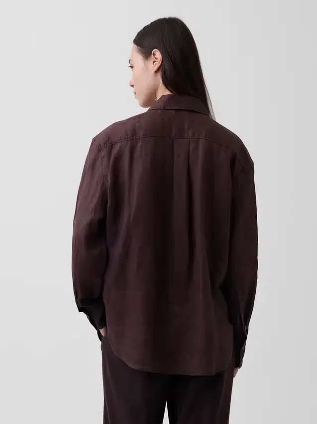 Chemise oversize 100 % lin