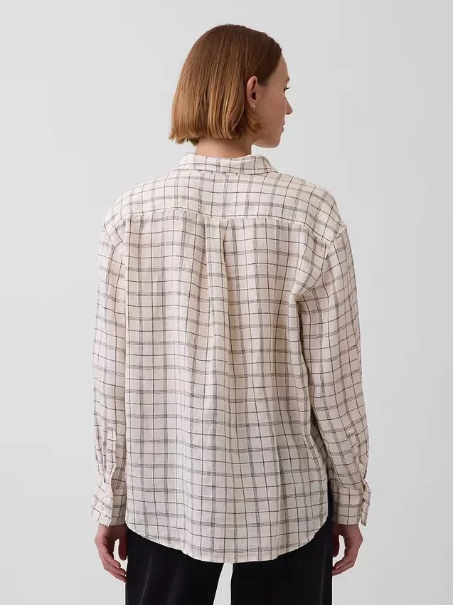 Chemise oversize 100 % lin