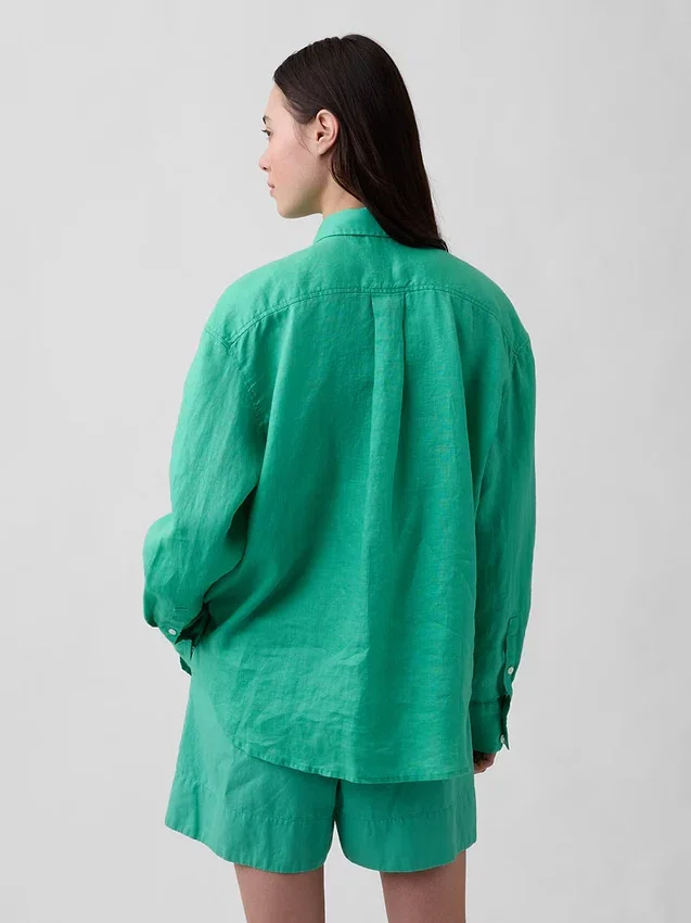 Chemise oversize 100 % lin
