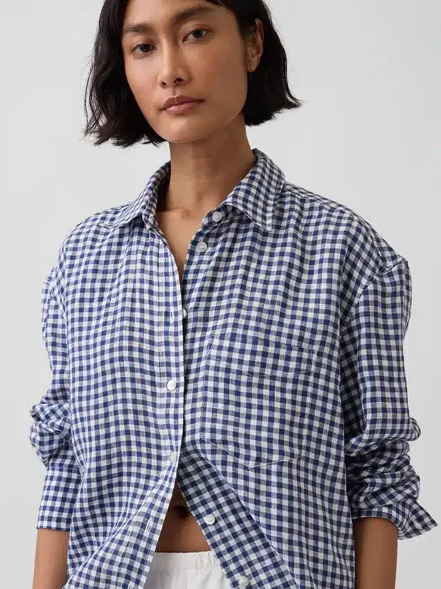 Chemise oversize 100 % lin