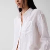 Chemise oversize 100 % lin