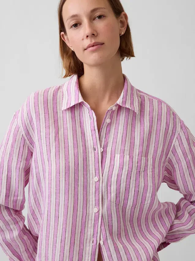 Chemise oversize 100 % lin