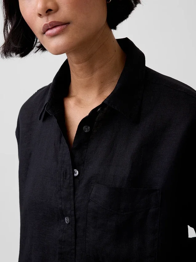 Chemise oversize 100 % lin