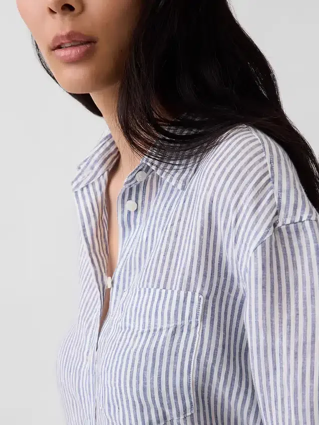 Chemise oversize 100 % lin