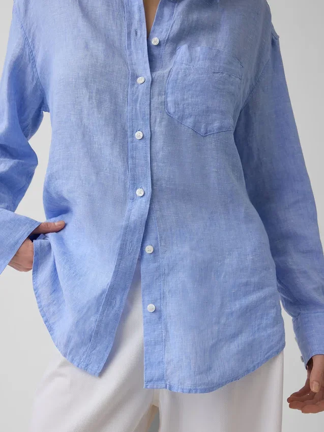 Chemise oversize 100 % lin