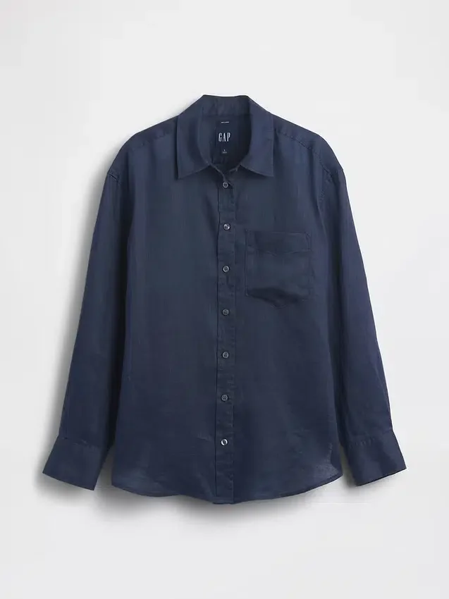 Chemise oversize 100 % lin