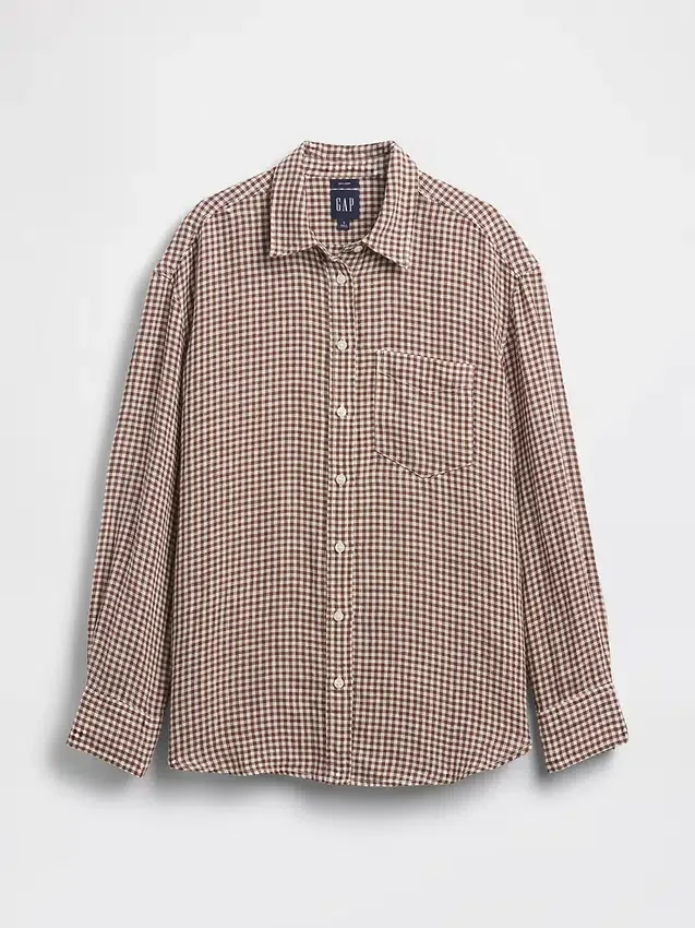 Chemise oversize 100 % lin