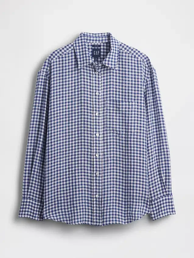 Chemise oversize 100 % lin