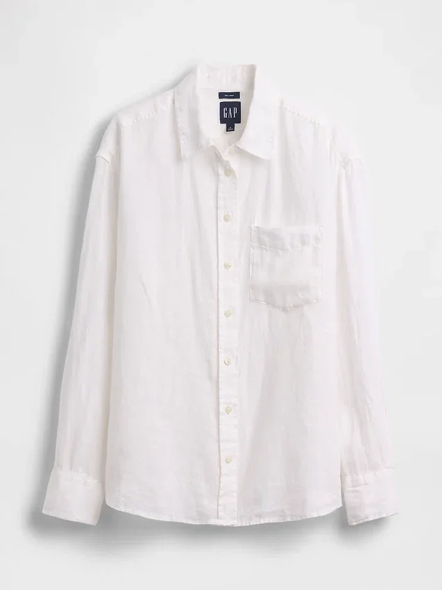 Chemise oversize 100 % lin