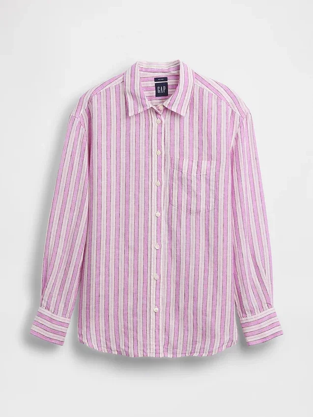 Chemise oversize 100 % lin