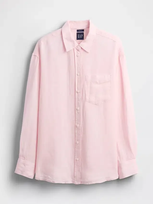 Chemise oversize 100 % lin
