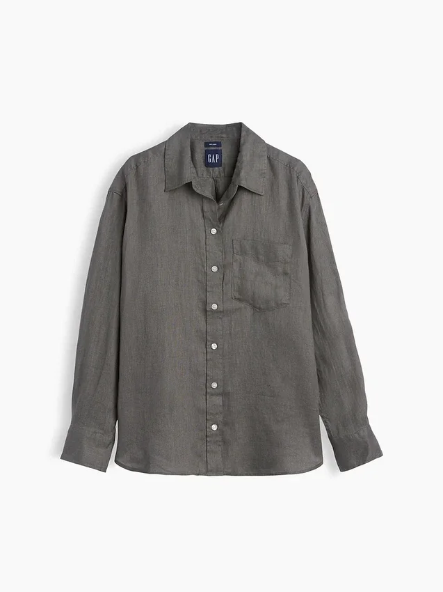 Chemise oversize 100 % lin