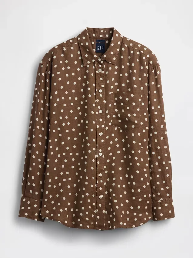 Chemise oversize 100 % lin