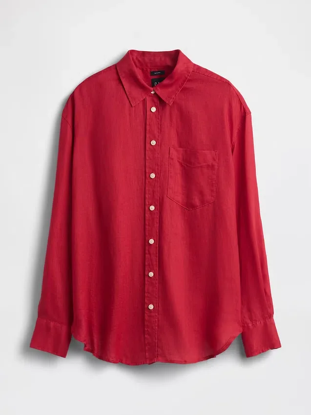 Chemise oversize 100 % lin