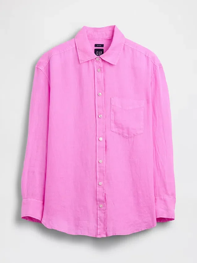 Chemise oversize 100 % lin