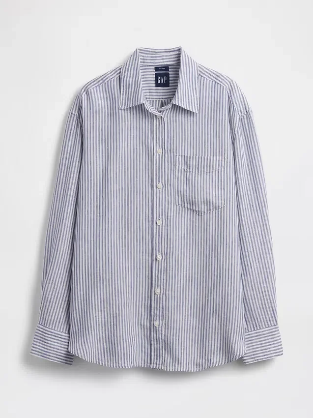 Chemise oversize 100 % lin