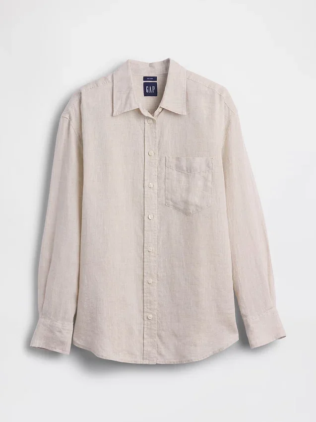 Chemise oversize 100 % lin