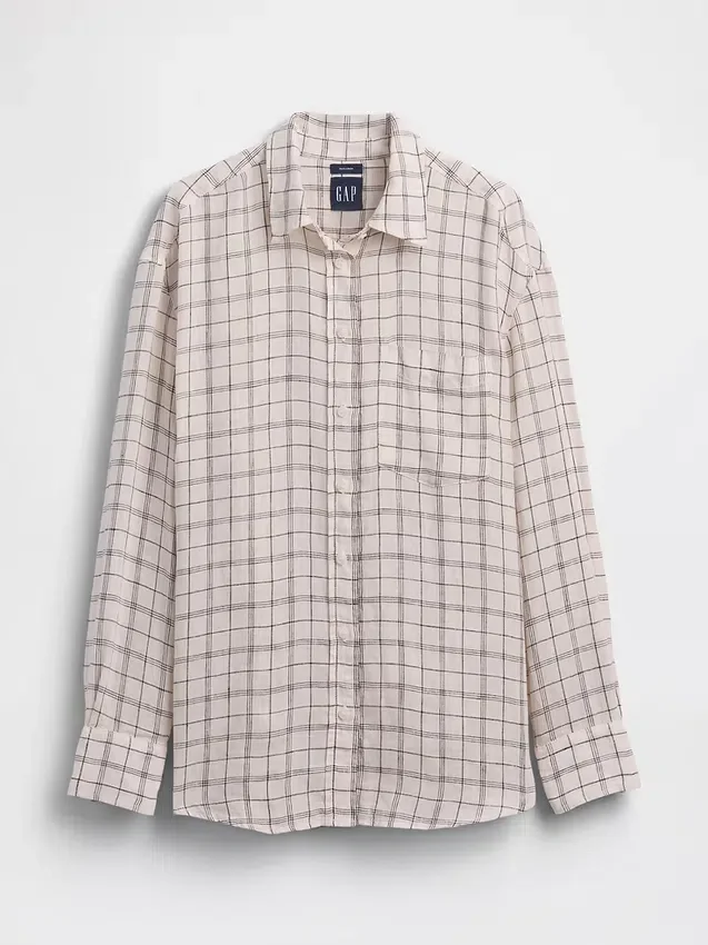 Chemise oversize 100 % lin