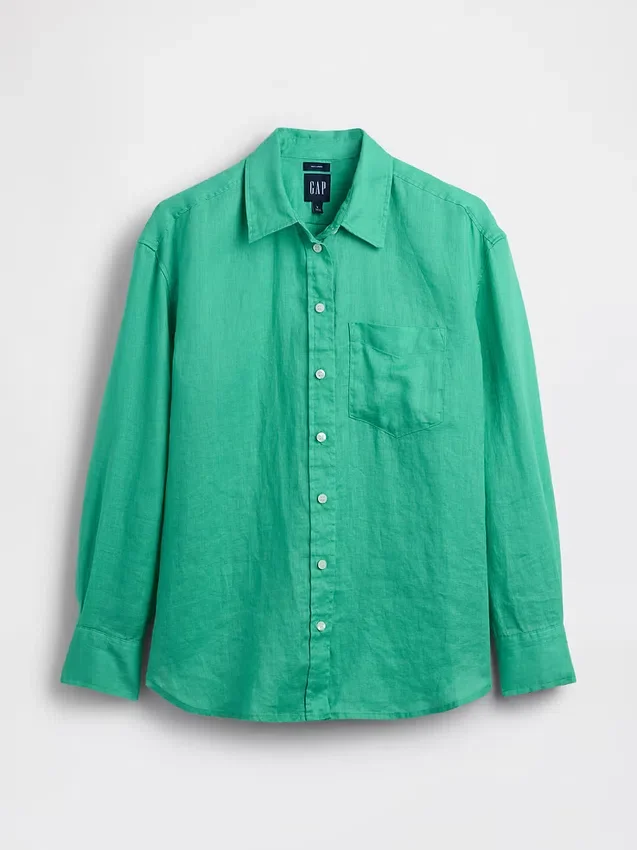 Chemise oversize 100 % lin
