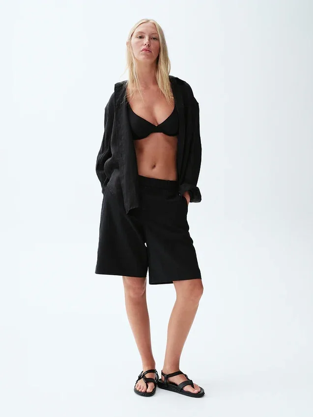 Chemise oversize 100 % lin