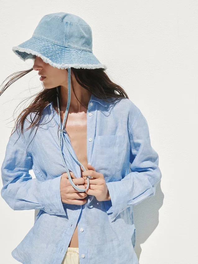 Chemise oversize 100 % lin