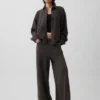 Chemise oversize à boutons en molleton français épais