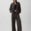 Chemise oversize à boutons en molleton français épais