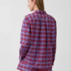 Chemise oversize à carreaux en seersucker