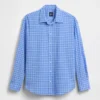 Chemise oversize à carreaux en seersucker