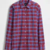 Chemise oversize à carreaux en seersucker