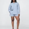 Chemise oversize en denim rayé