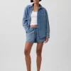 Chemise oversize en denim ultra-doux