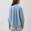 Chemise oversize en denim ultra-doux