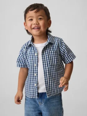 Chemise oversize en denim vichy pour Bébé & Enfant