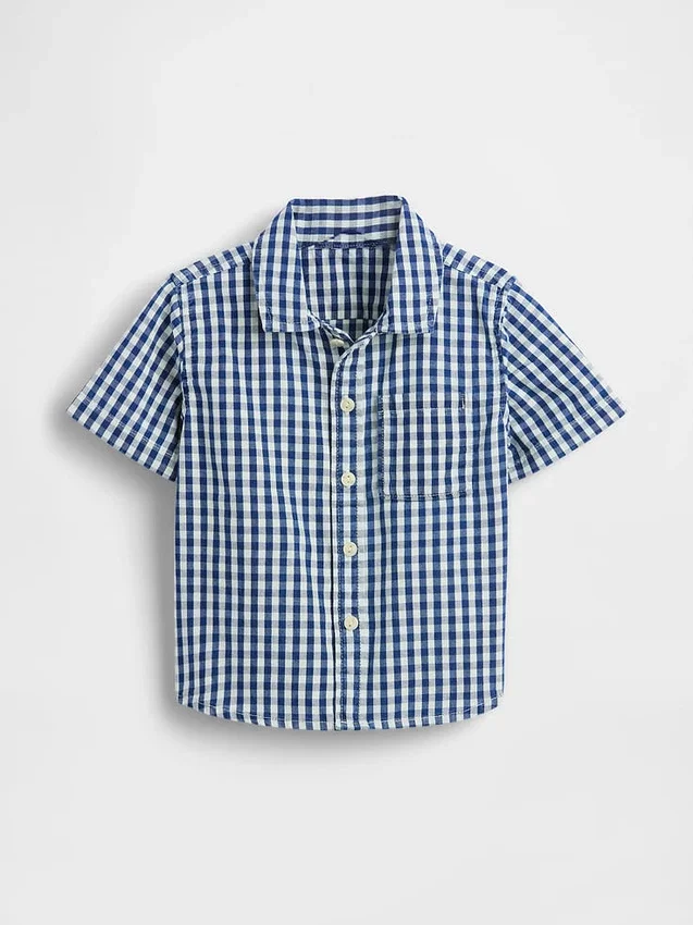 Chemise oversize en denim vichy pour Bébé & Enfant