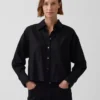 Chemise oversize en lin et coton