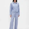 Chemise oversize en lin et coton