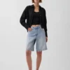 Chemise oversize en lin et coton