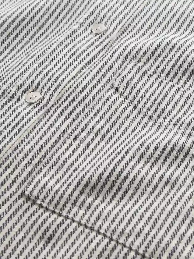 Chemise oversize en lin et coton