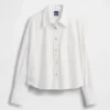 Chemise oversize en lin et coton