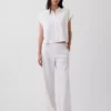Chemise oversize en mélange de lin