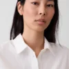 Chemise oversize en mélange de lin
