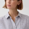 Chemise oversize en mélange de lin