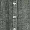 Chemise oversize sans col en gaze de coton