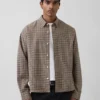 Chemise Oxford ample et courte à ourlet droit