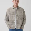 Chemise Oxford ample et courte à ourlet droit