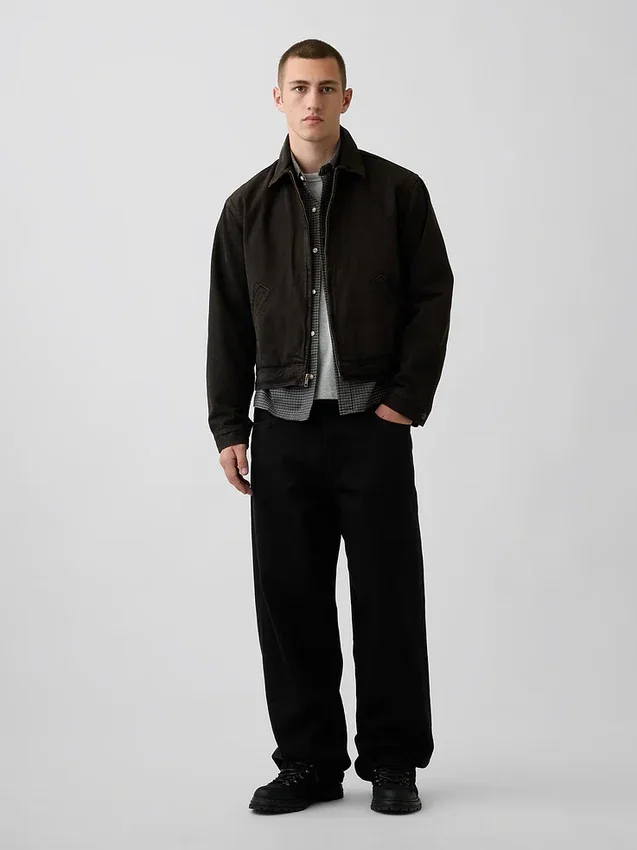 Chemise Oxford ample et courte à ourlet droit